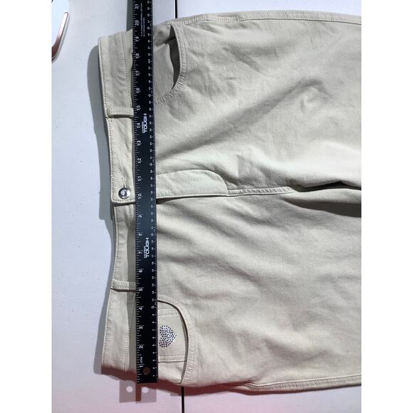 Quaker Factory Women’s Pants Size 18W — Light Khaki, Wide Leg, Dream Jeannes - Picture 5 of 8